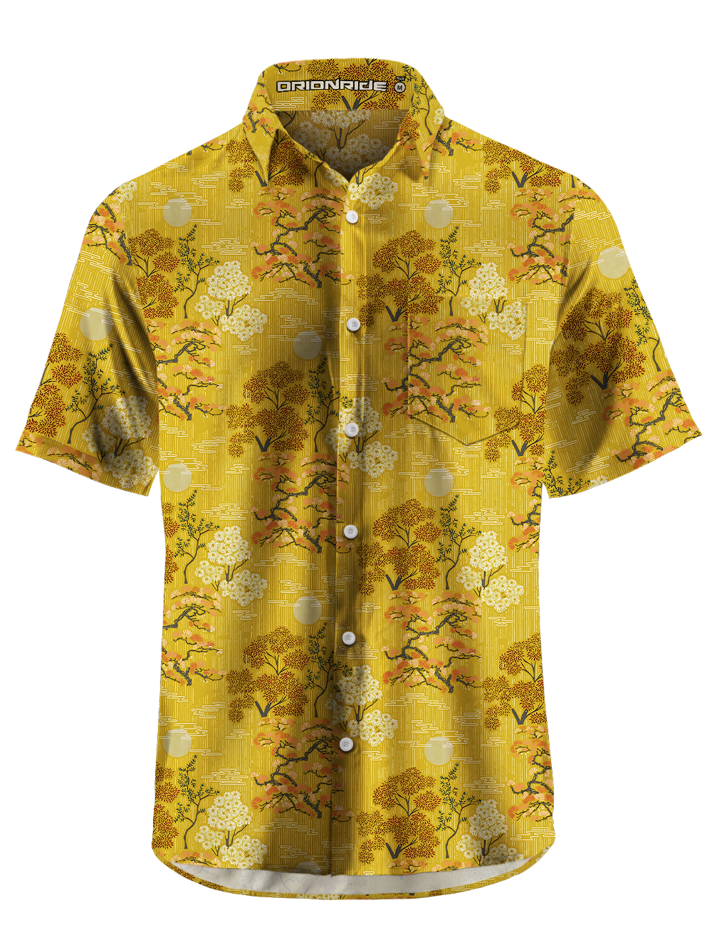 Orionride Plum Garden Zipper Pockets Ultra Lightweight Short Sleeves Gravel Shirt