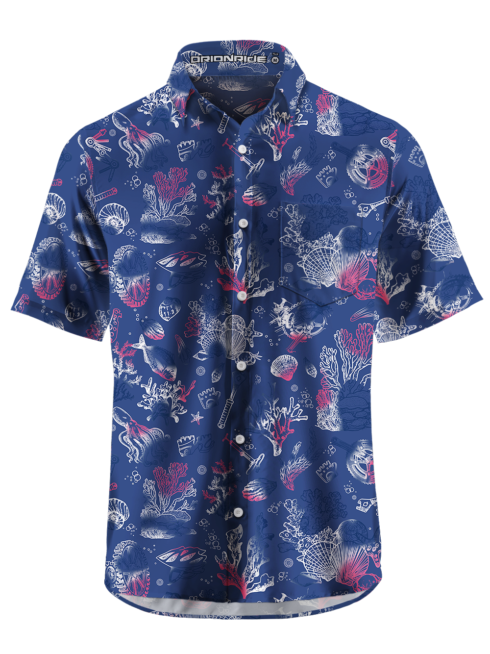 Orionride The Promise Of The Ocean Zipper Pockets Ultra Lightweight Short Sleeves Gravel Shirt