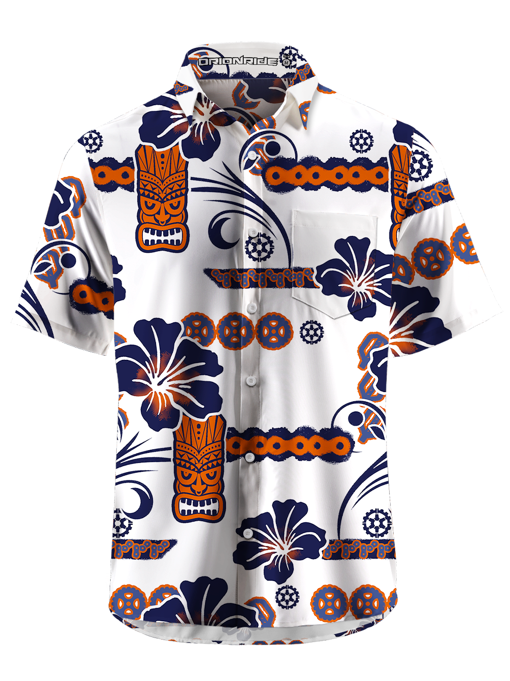 Orionride Totem World Zipper Pockets Ultra Lightweight Short Sleeves Gravel Shirt