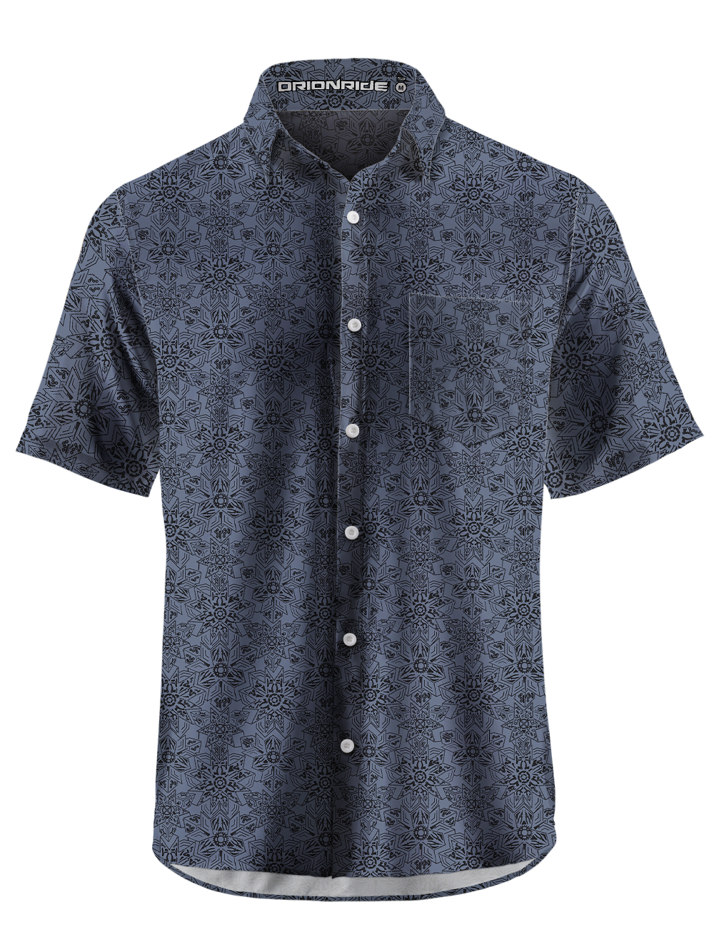 Orionride Snowflake-Shaped Parts Zipper Pockets Ultra Lightweight Short Sleeves Gravel Shirt