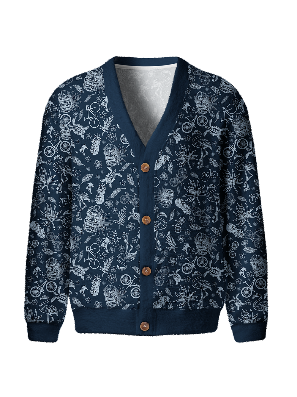 Orionride Marine Life Men's Cardigan Knit Sweaters