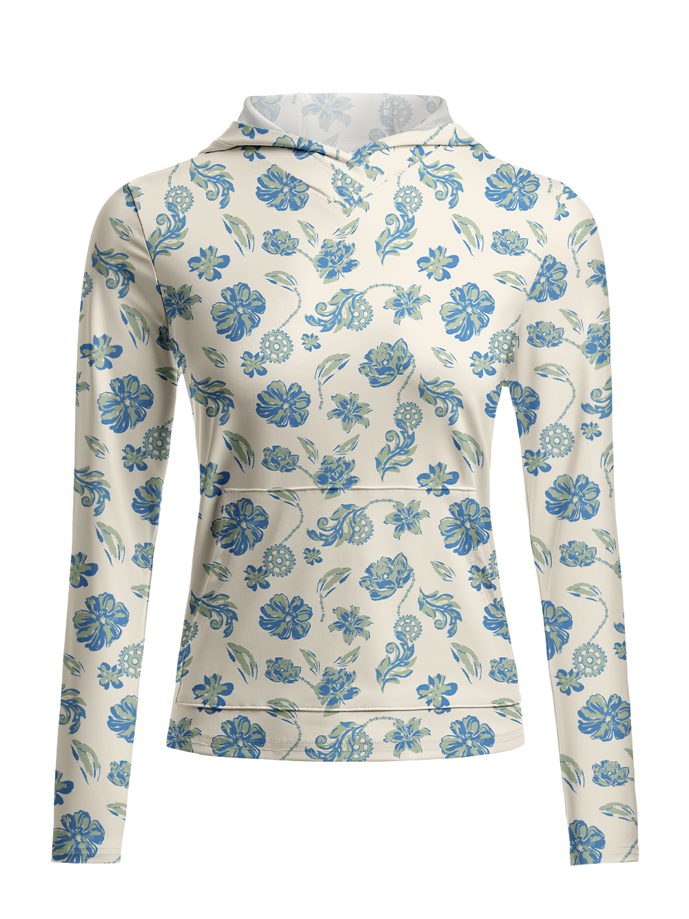 Orionride Spring In Full Bloom Women's Long Sleeve Cycling Hoodie Shirt