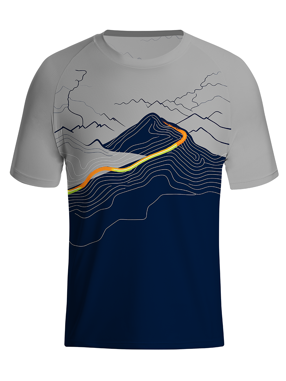 Orionride The Road To The Summit Men's Lightweight Mesh T-shirt