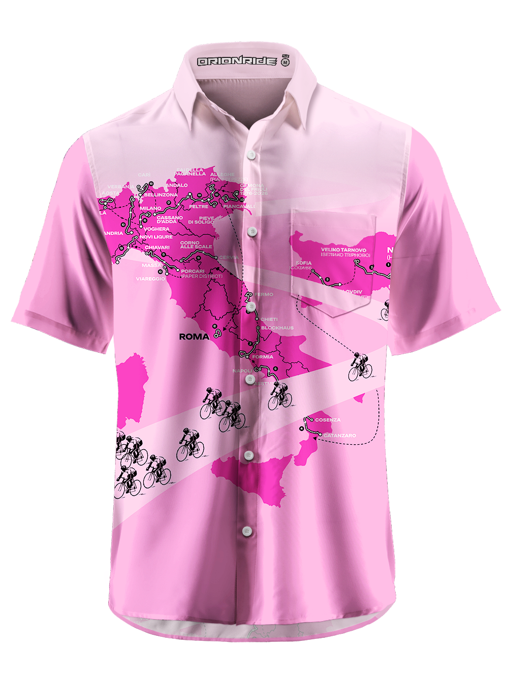 Orionride City Tour Zipper Pockets Ultra Lightweight Short Sleeves Gravel Shirt