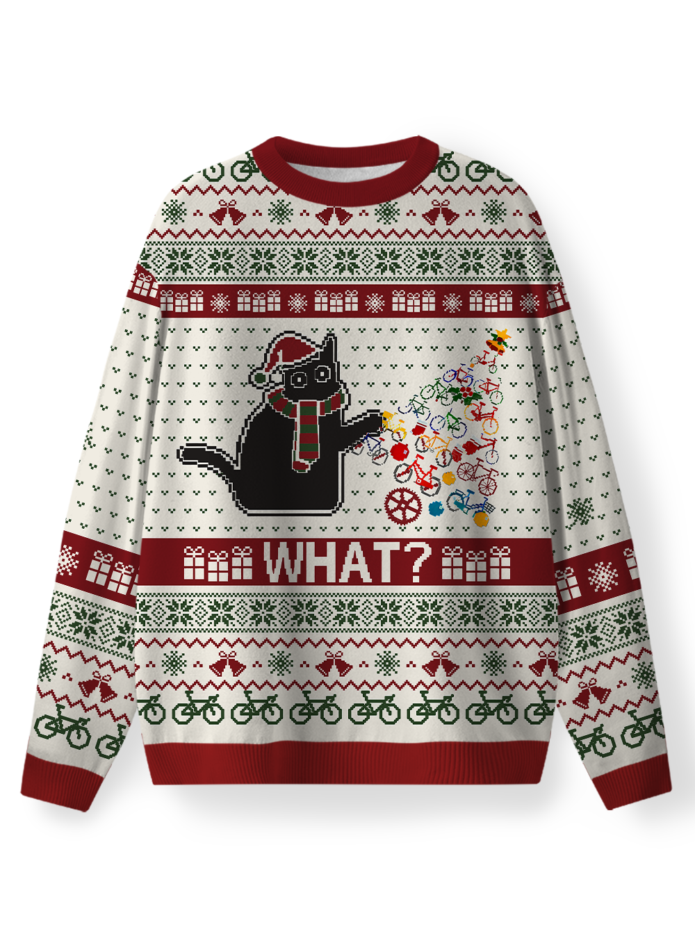 Orionride Christmas Cat Men's Sweaters