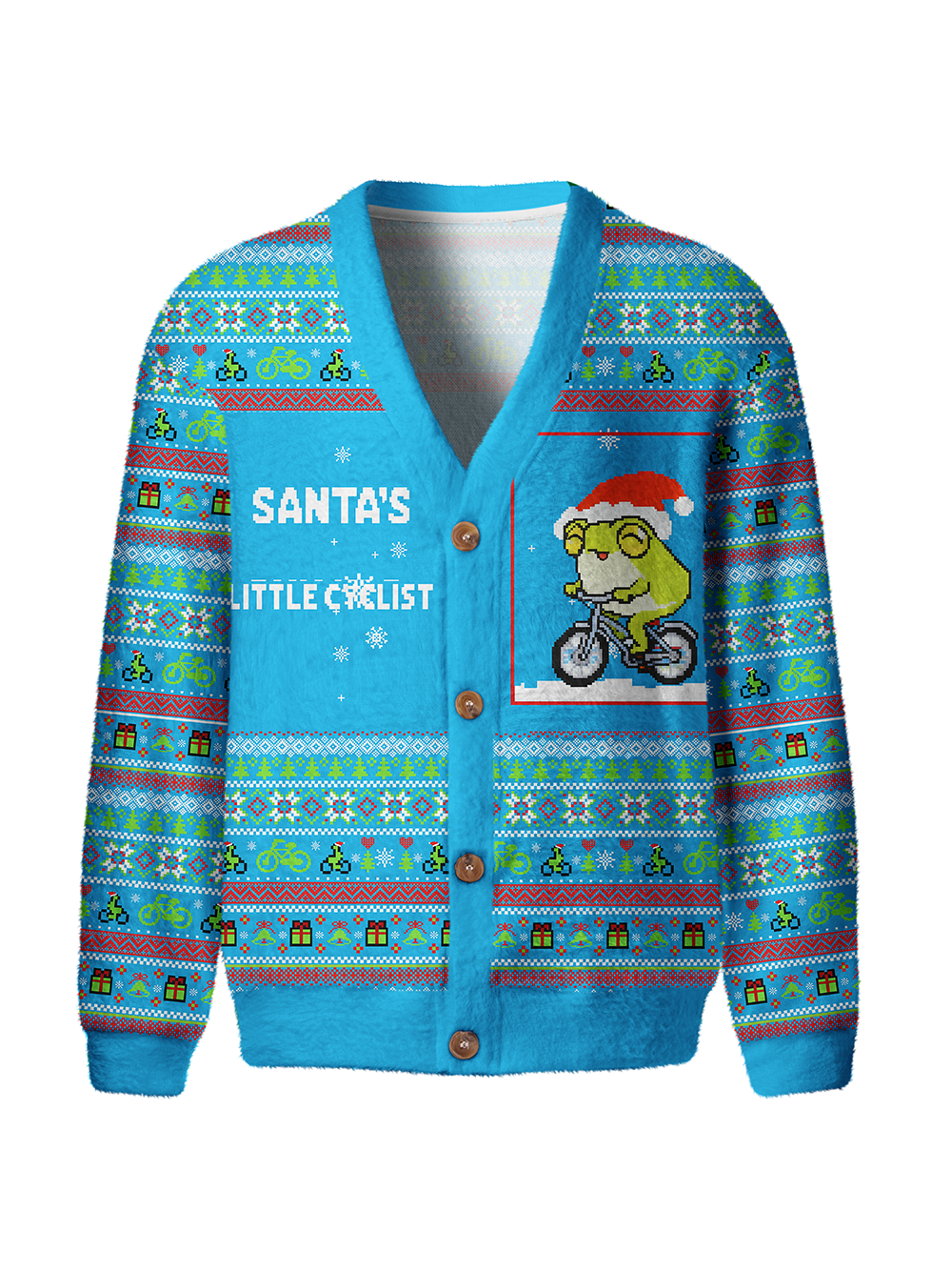 Orionride Happy Frog Men's Cardigan Knit Sweaters