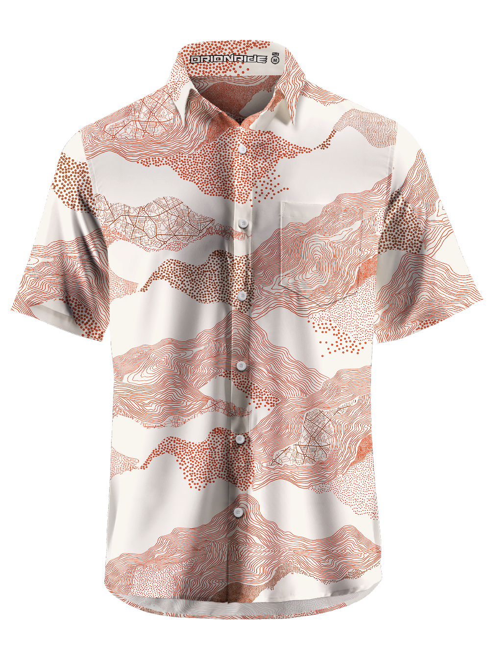 Orionride Line Terrain Zipper Pockets Ultra Lightweight Short Sleeves Gravel Shirt