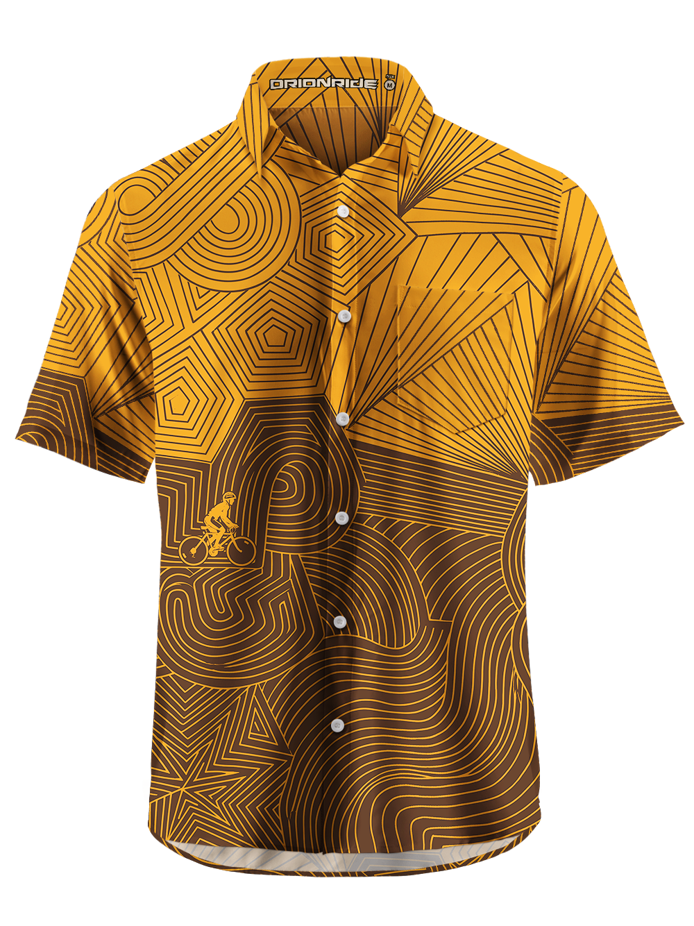 Orionride Velocity Line Zipper Pockets Ultra Lightweight Short Sleeves Gravel Shirt