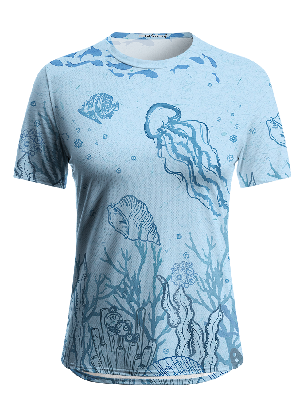 Orionride Ocean Jellyfish Women's Breathable Short Sleeve T-shirt