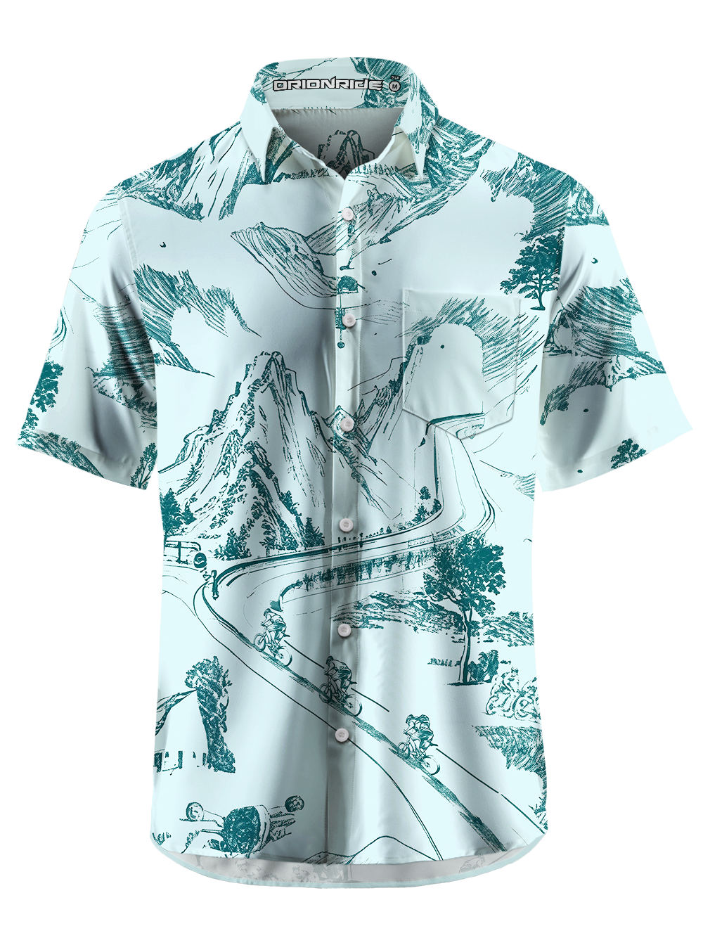 Orionride Road Cycling Zipper Pockets Ultra Lightweight Short Sleeves Gravel Shirt