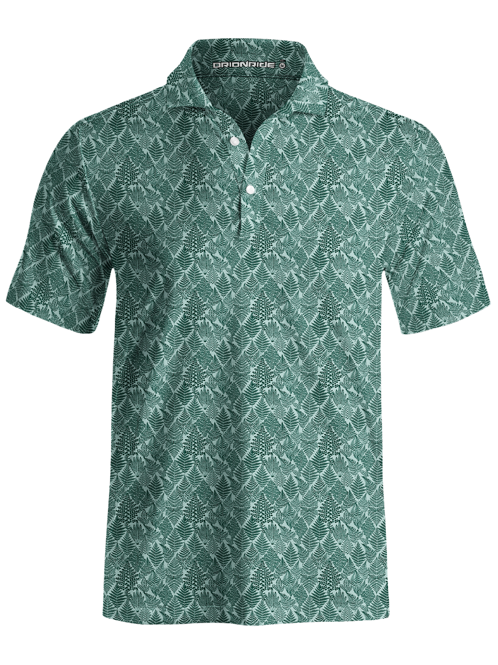 Orionride Geometric Ferns Men's Polo Shirt