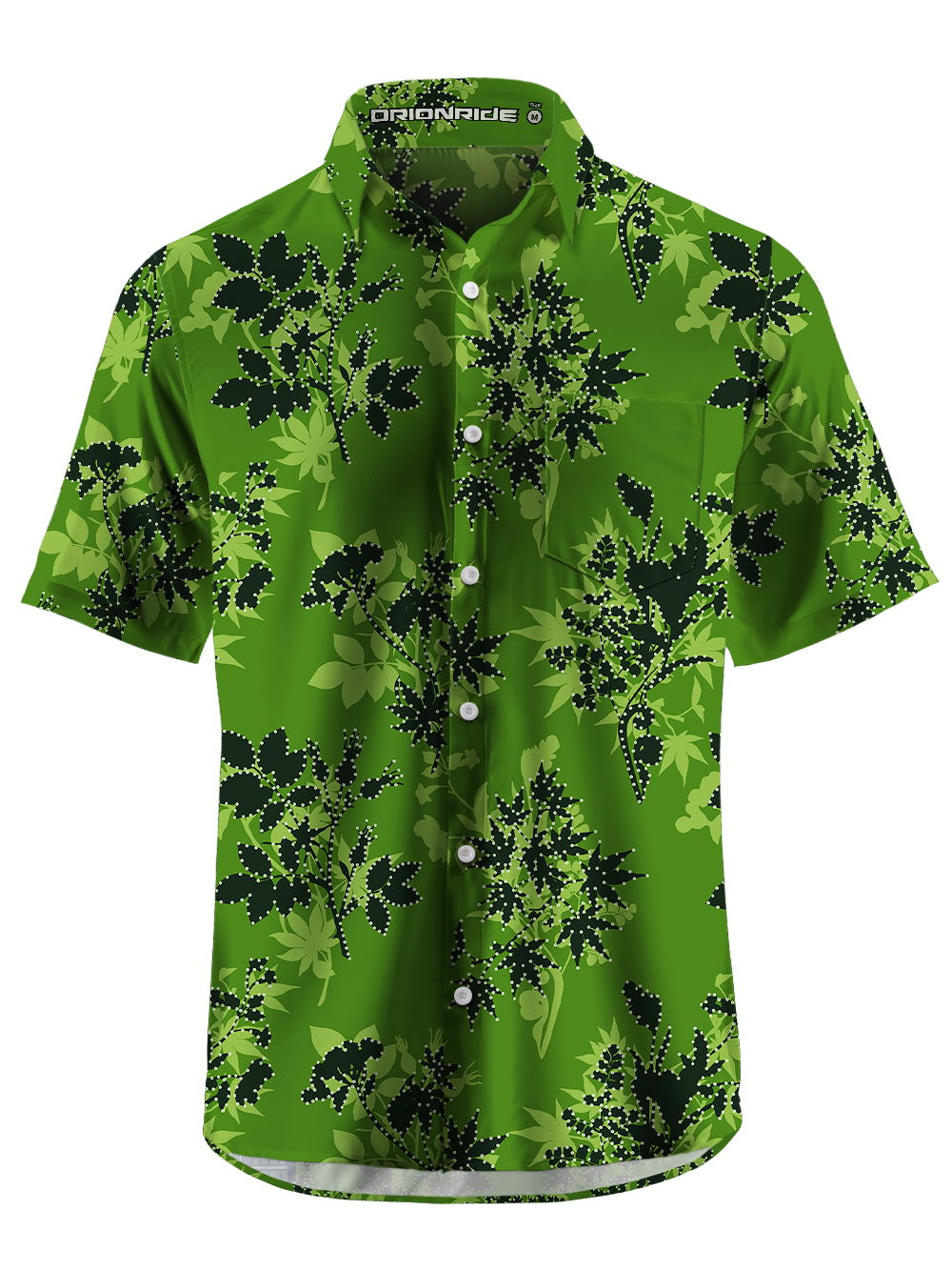 Orionride Subtropical Style Zipper Pockets Ultra Lightweight Short Sleeves Gravel Shirt