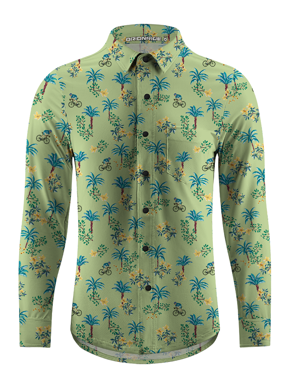 Orionride Woods Ride Men's Stretchy Breathable Long Sleeve Gravel Shirt