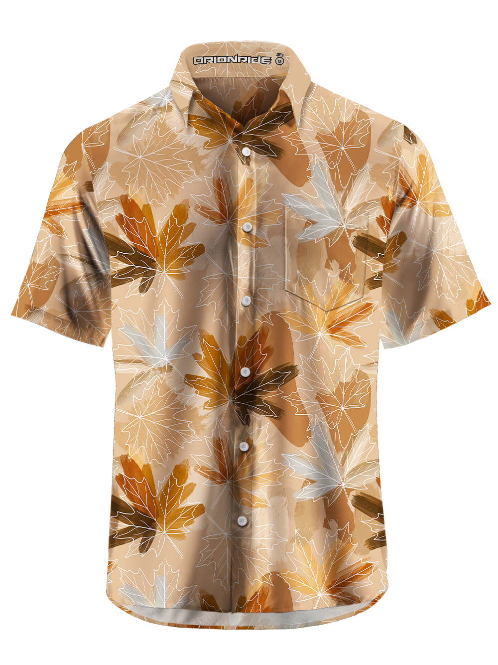 Orionride Dual Leaf Zipper Pockets Ultra Lightweight Short Sleeves Gravel Shirt