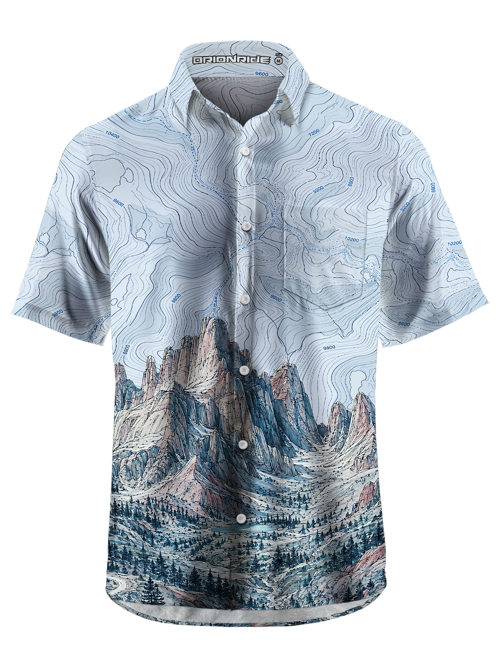 Orionride Contour Peak Zipper Pockets Ultra Lightweight Short Sleeves Gravel Shirt