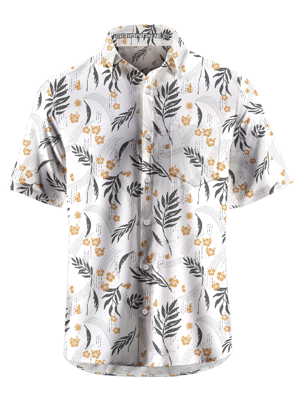 Orionride Traces Of Falling Zipper Pockets Ultra Lightweight Short Sleeves Gravel Shirt