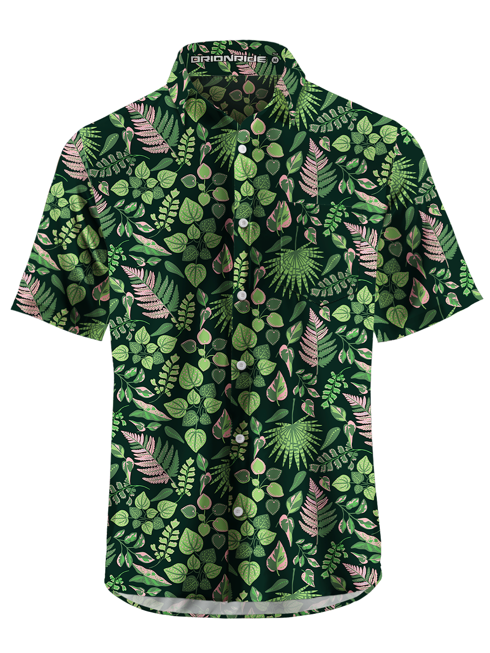Orionride Green Vitality Zipper Pockets Ultra Lightweight Short Sleeves Gravel Shirt