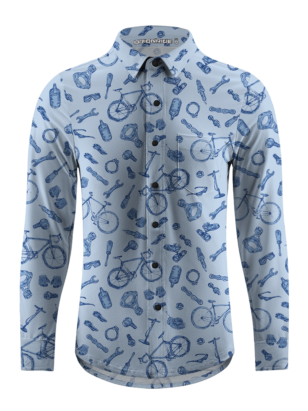 Orionride Essential Equipment Men's Stretchy Breathable Long Sleeve Gravel Shirt