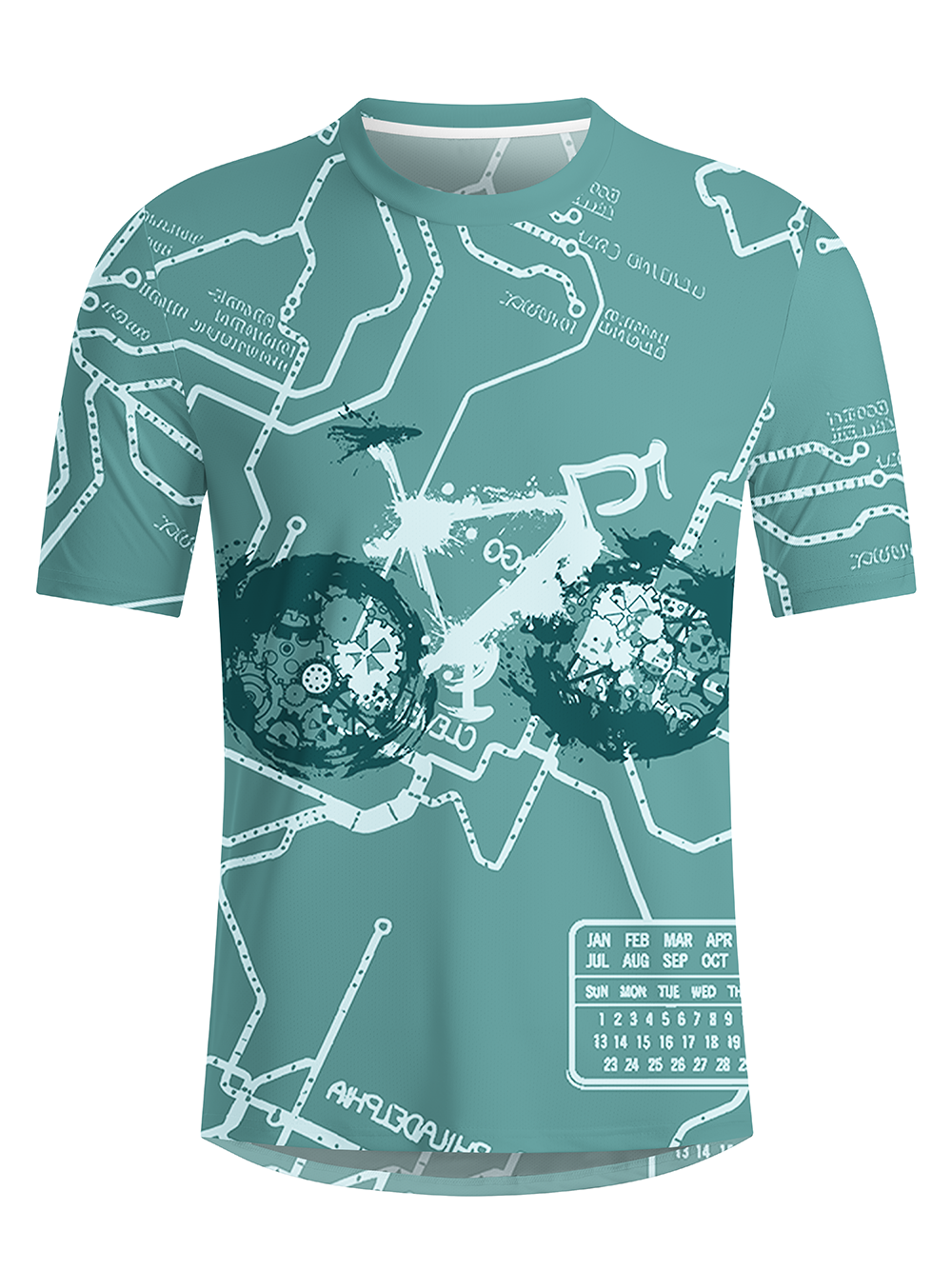 Orionride Green Trail Men's Breathable Short Sleeve Technical Tee