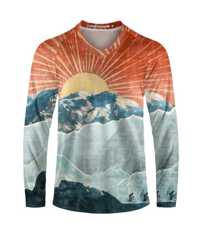 Orionride Iceberg Sunrise Long Sleeve Downhill Jersey