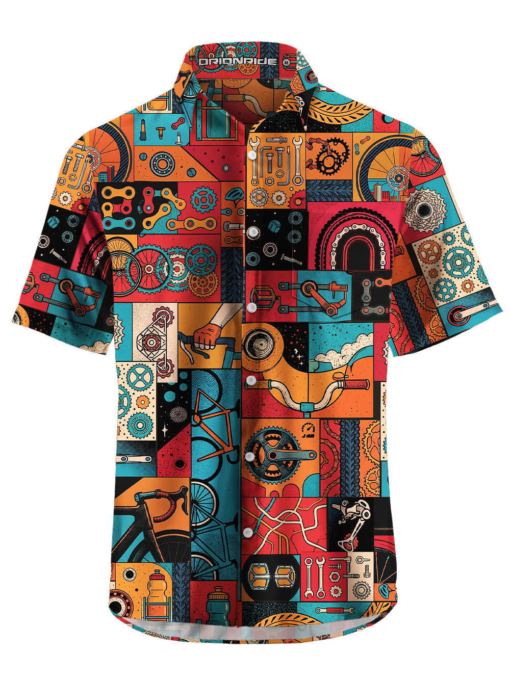 Orionride Exploration And Freedom Zipper Pockets Ultra Lightweight Short Sleeves Gravel Shirt