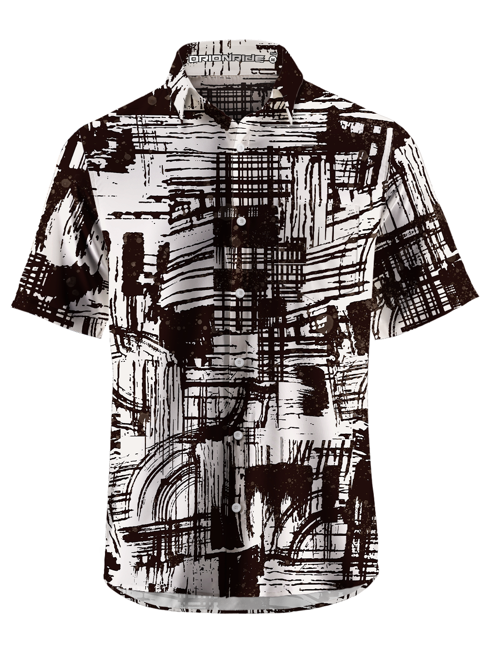 Orionride Building Outline Zipper Pockets Ultra Lightweight Short Sleeves Gravel Shirt