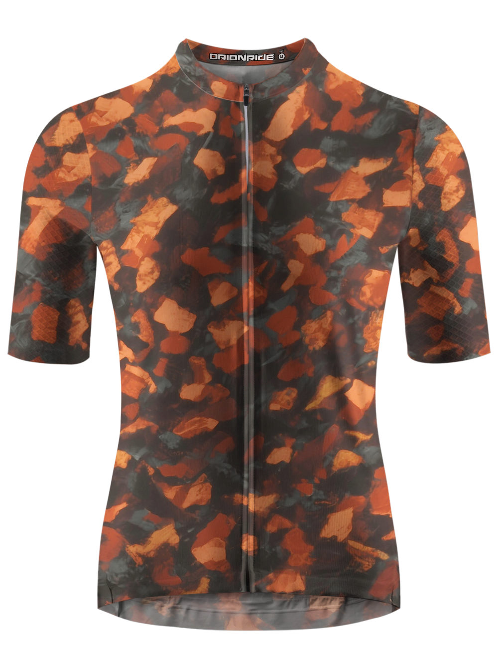 Orionride Orange Blocks Short Sleeves Cycling Jersey