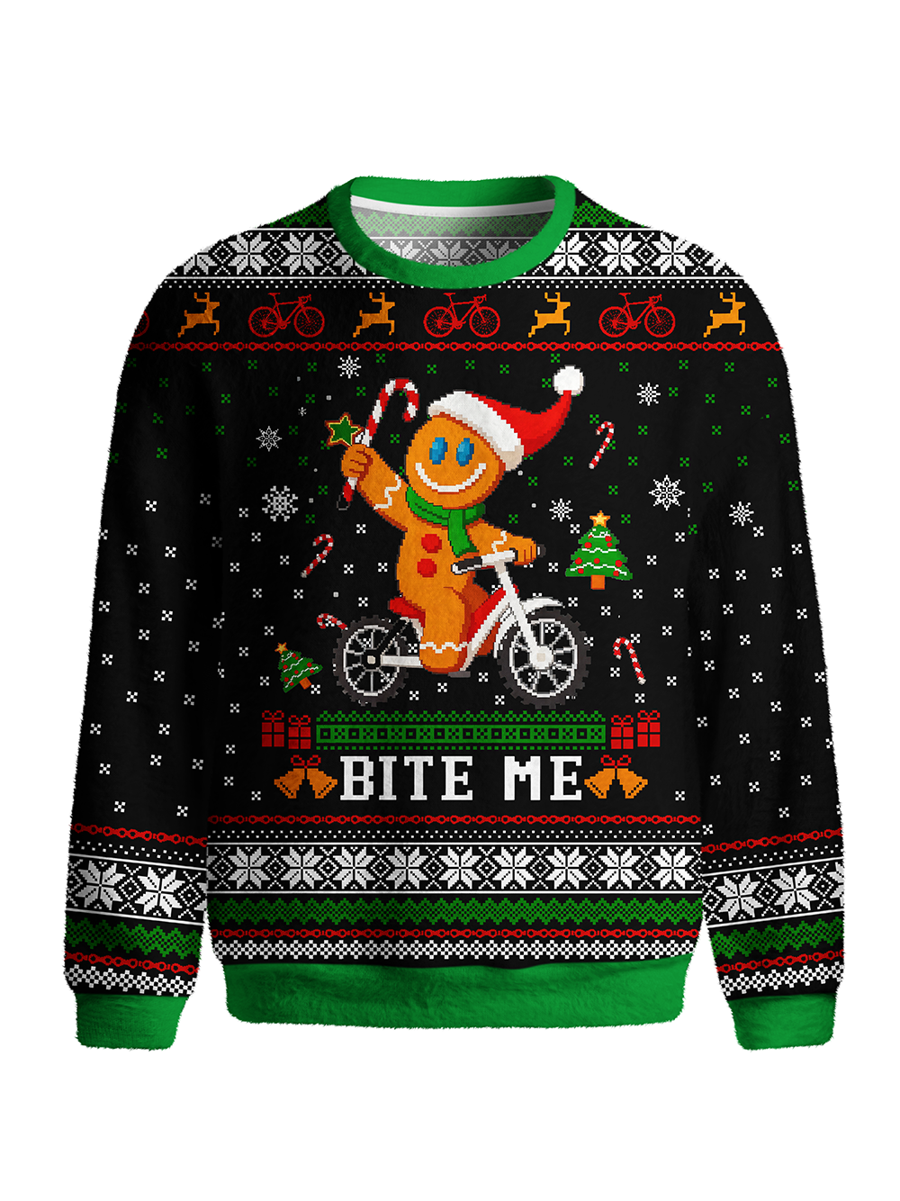 Orionride Happy Gingerbread Man Men's Sweaters