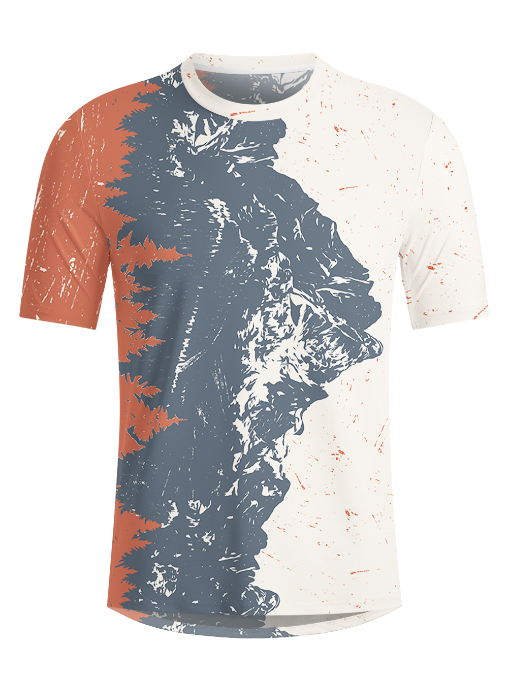 Orionride Mountain Reflection Men's Breathable Short Sleeve Technical Tee