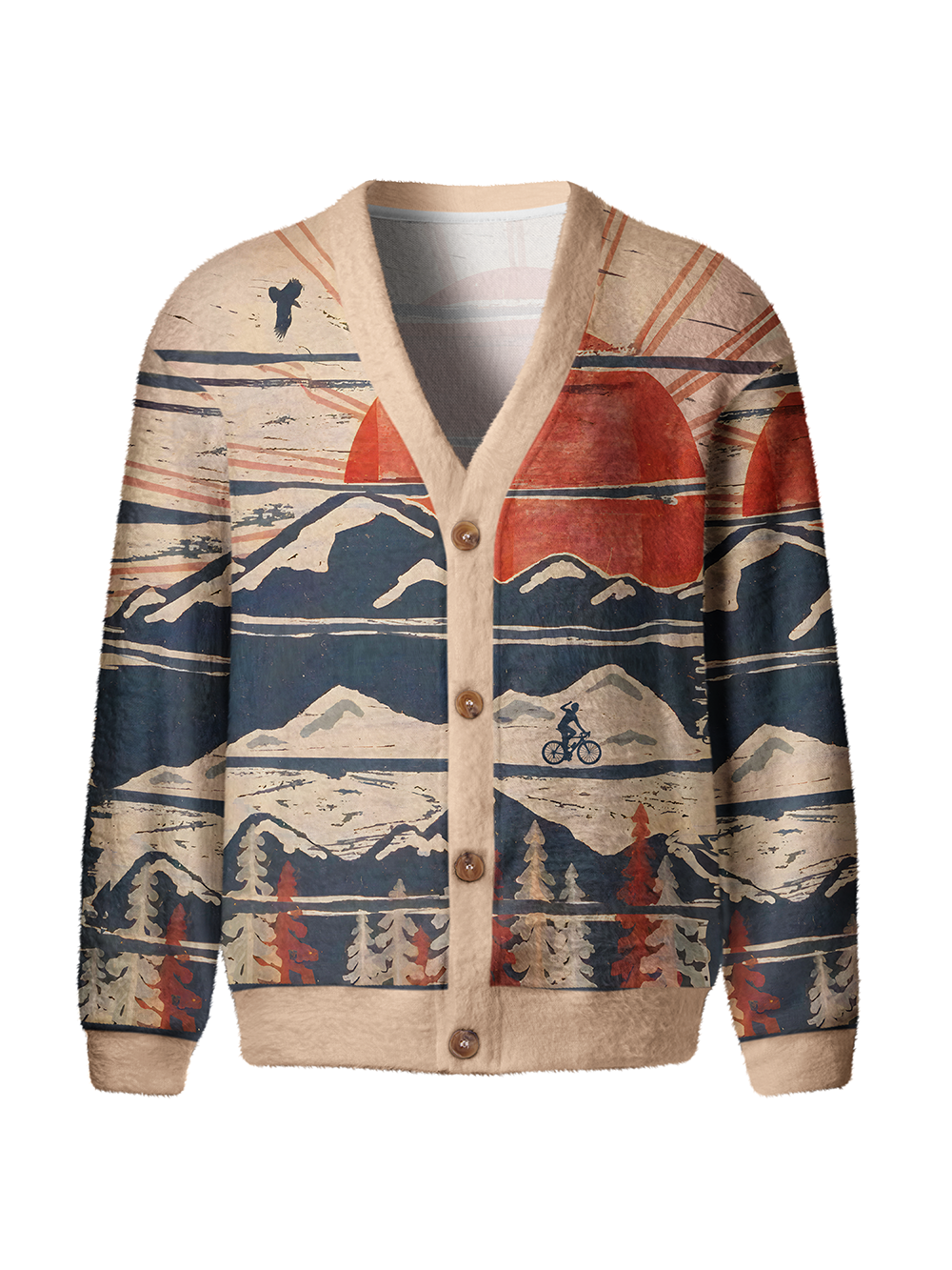 Orionride Winter Pursuits Men's Cardigan Knit Sweaters