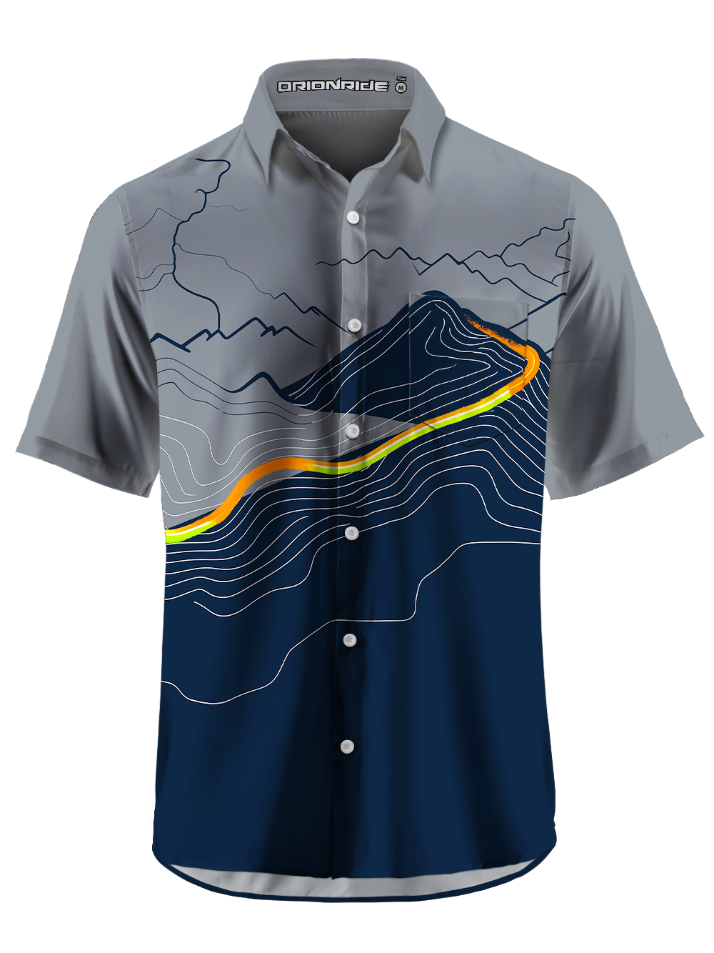Orionride The Road To The Summit Zipper Pockets Ultra Lightweight Short Sleeves Gravel Shirt