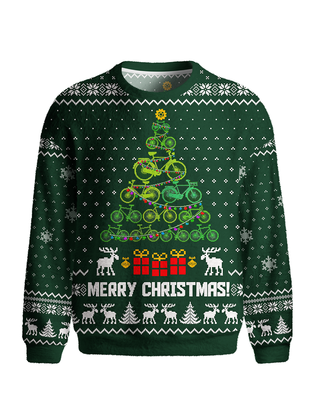 Orionride Bicycle Christmas Tree Men's Sweaters