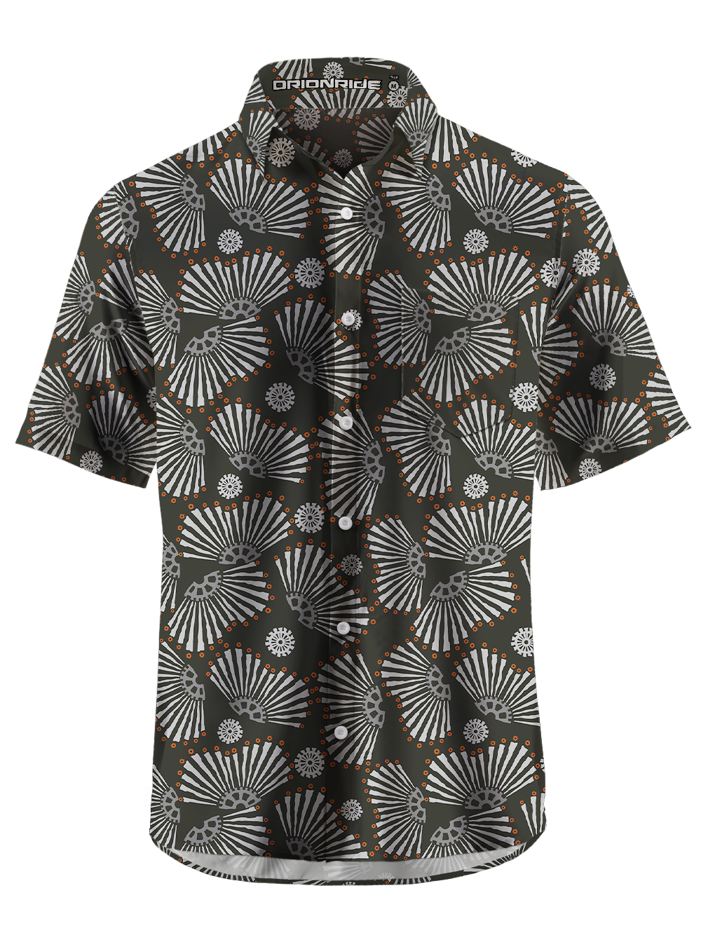 Orionride Radial Gears Zipper Pockets Ultra Lightweight Short Sleeves Gravel Shirt