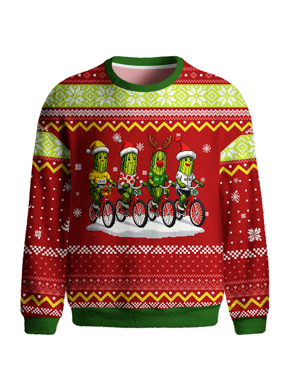 Orionride Cucumber Man Riding Men's Sweaters