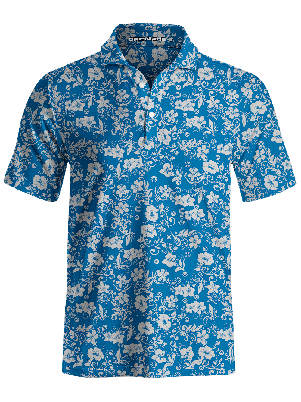 Orionride Hawaiian Flowers Men's Polo Shirt