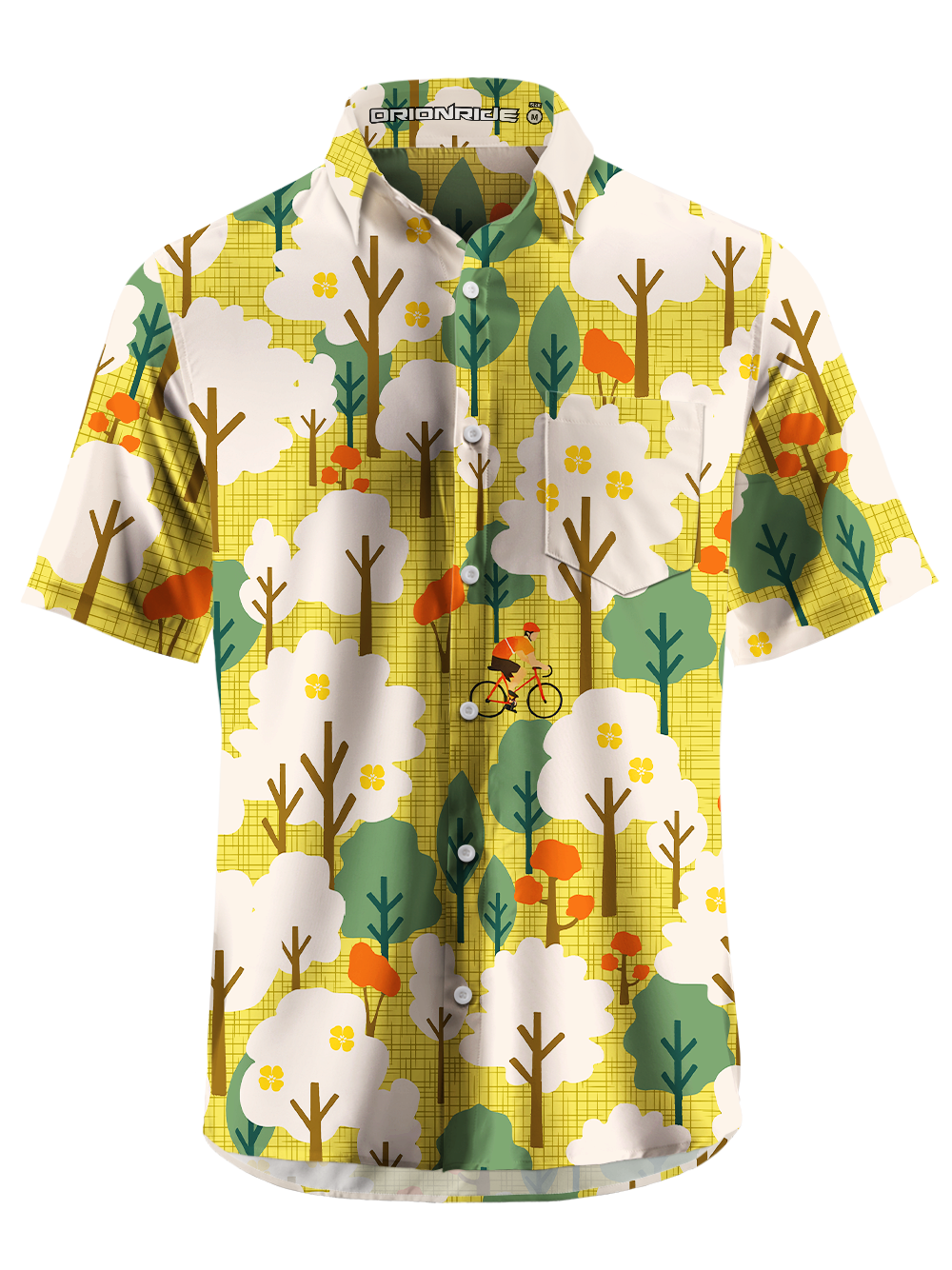 Orionride Forest Rendezvous Zipper Pockets Ultra Lightweight Short Sleeves Gravel Shirt
