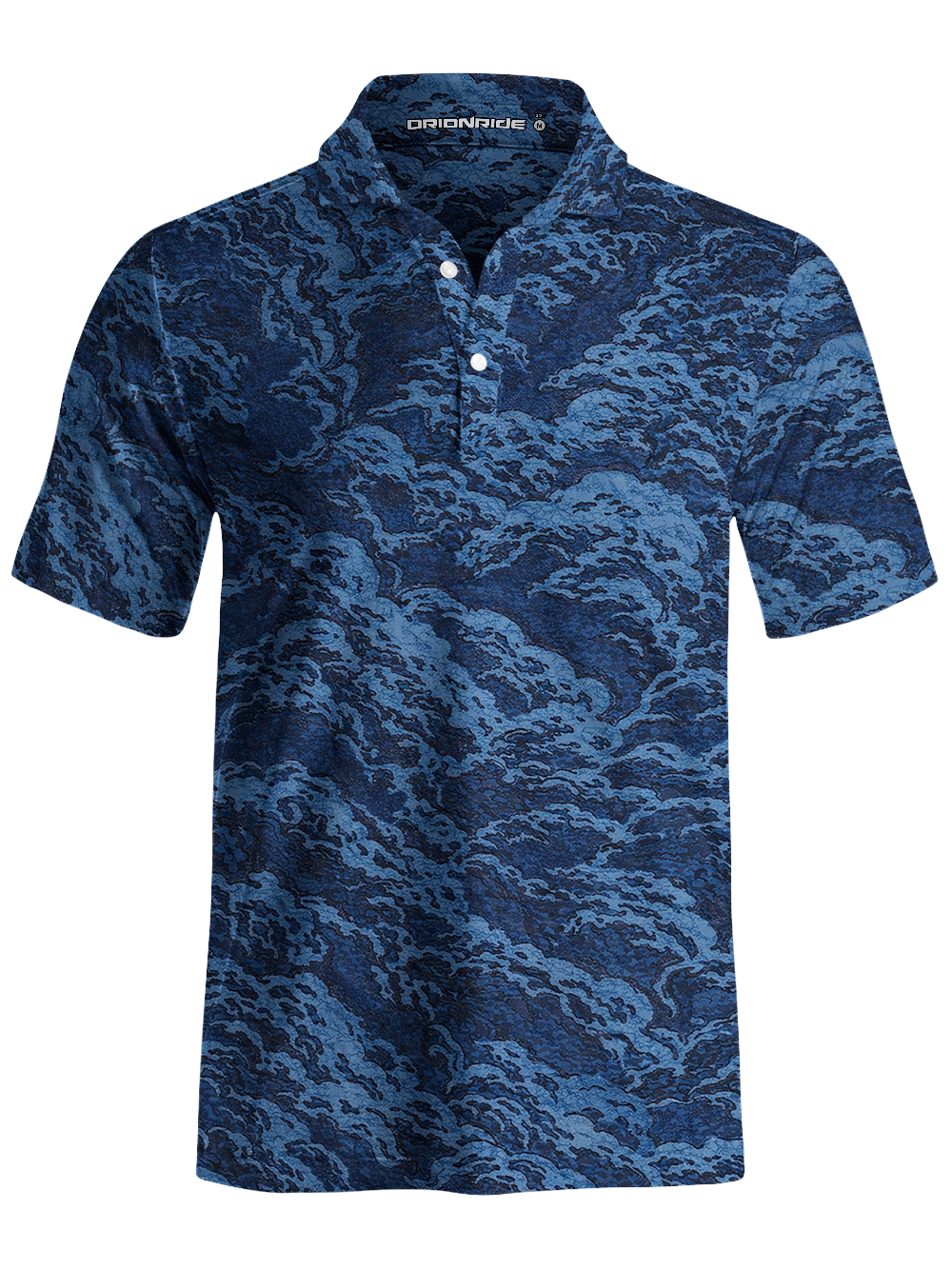 Orionride Surging Waves Men's Polo Shirt