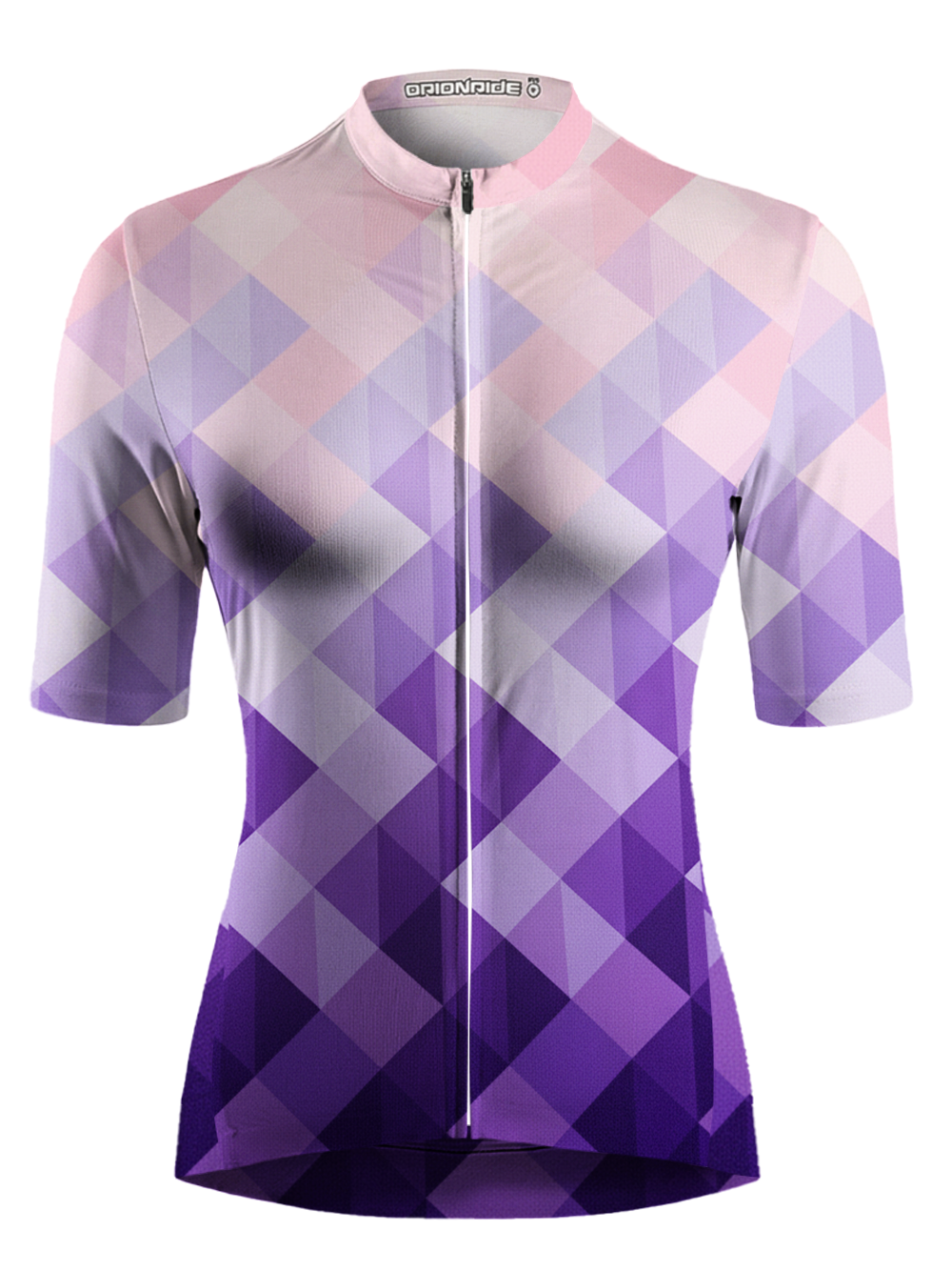 Orionride Diamond Pattern Short Sleeves Women's Jersey