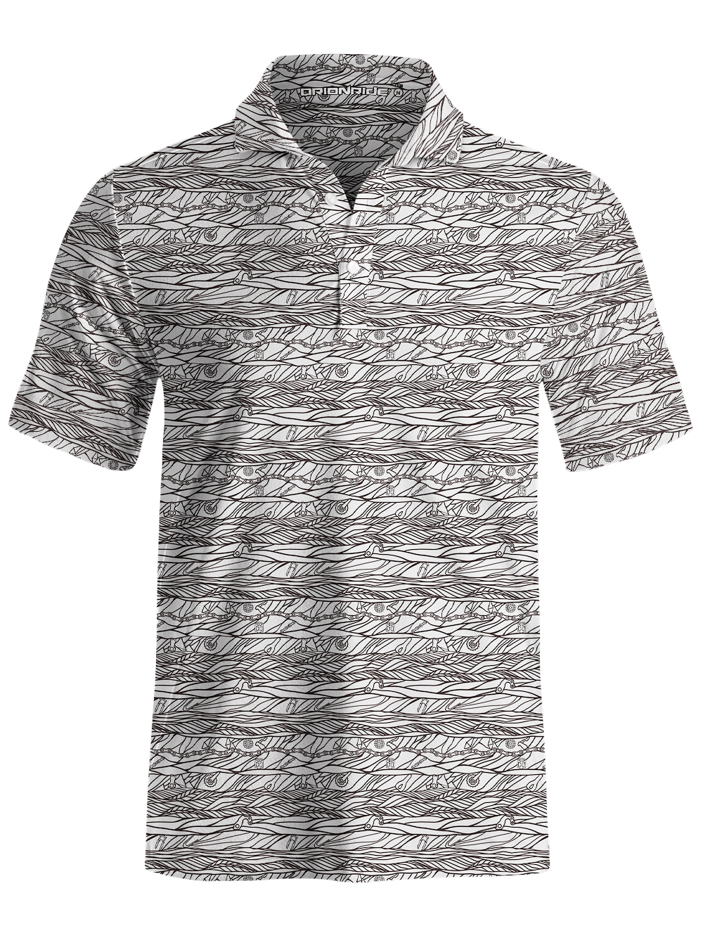 Orionride Chain Tire Tracks Men's Polo Shirt