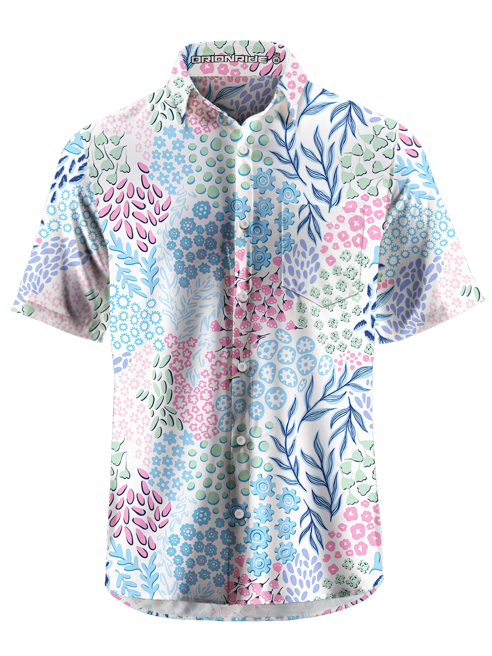 Orionride Petal-shaped Gears Zipper Pockets Ultra Lightweight Short Sleeves Gravel Shirt