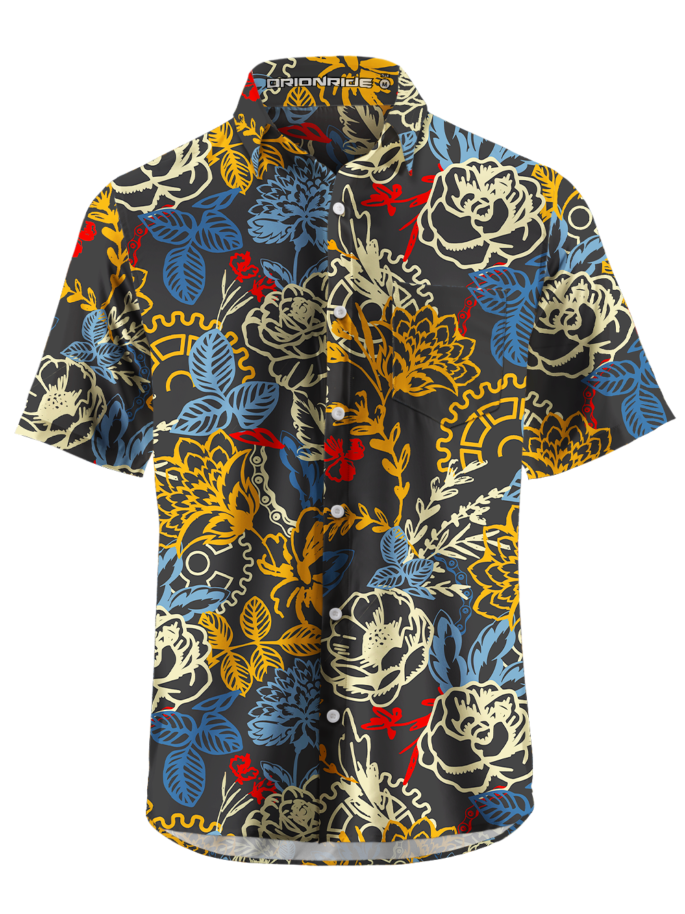 Orionride Sunshine Garden Zipper Pockets Ultra Lightweight Short Sleeves Gravel Shirt