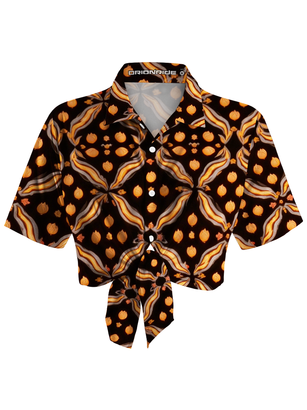 Orionride Flower Buds Bloom Zipper Pockets Ultra Lightweight Short Sleeves Women's Gravel Shirt