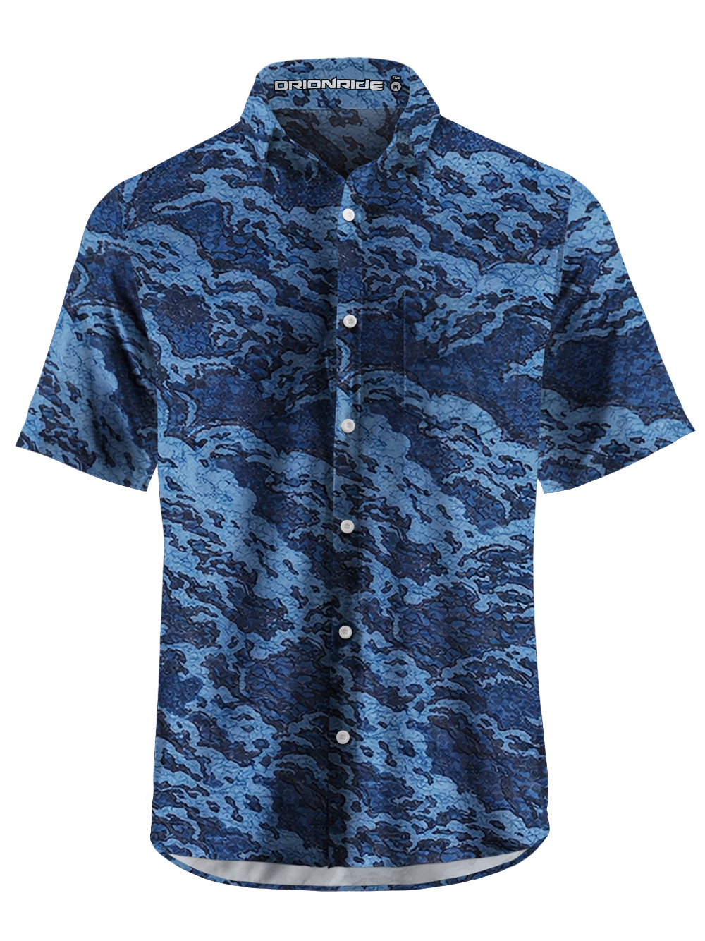 Orionride Surging Waves Zipper Pockets Ultra Lightweight Short Sleeves Gravel Shirt