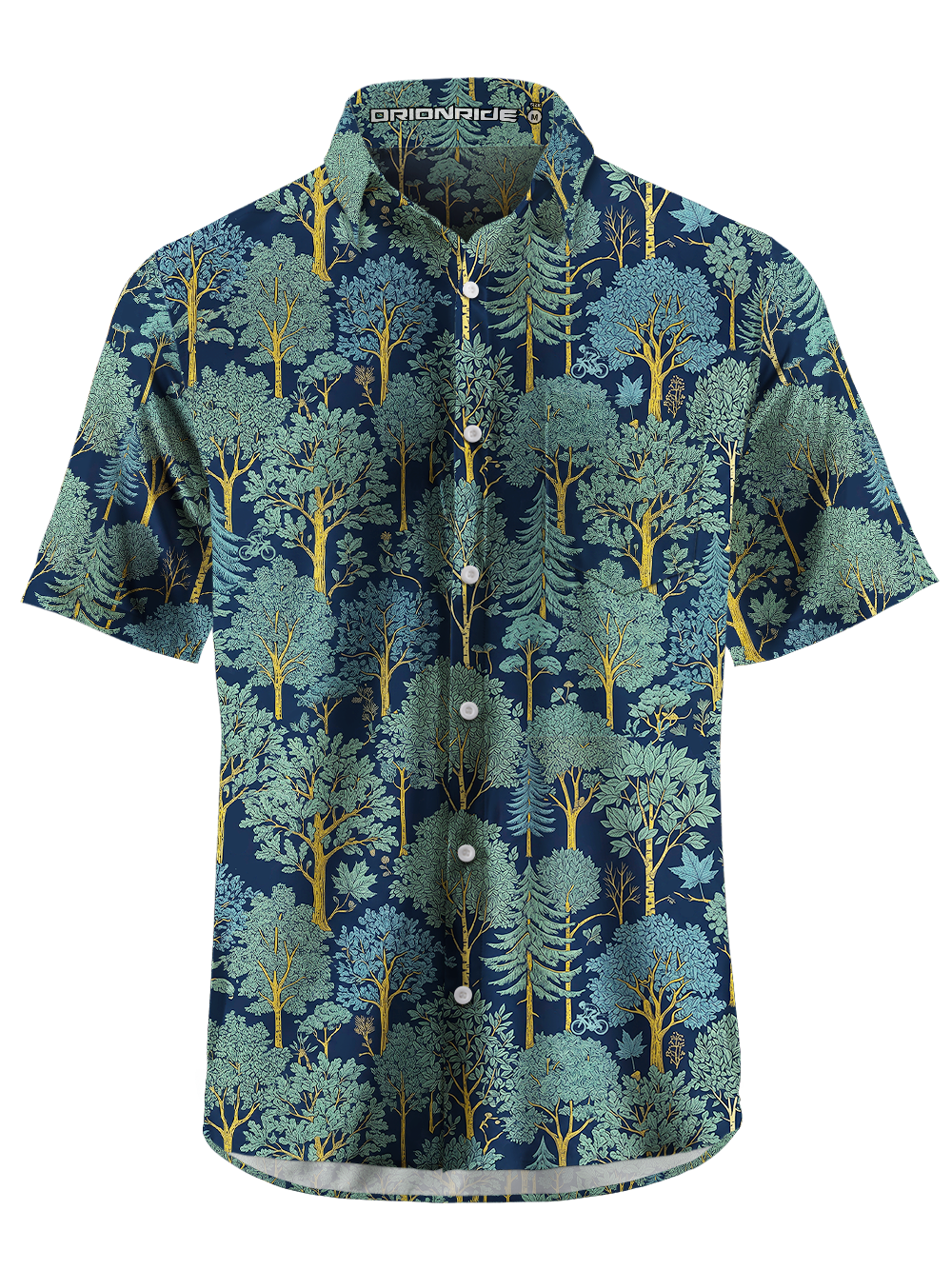 Orionride Deciduous Trees Zipper Pockets Ultra Lightweight Short Sleeves Gravel Shirt