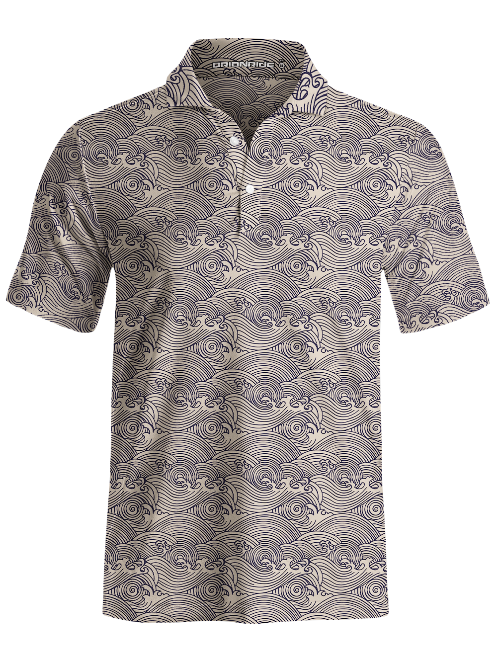Orionride Wave Stripes Men's Polo Shirt