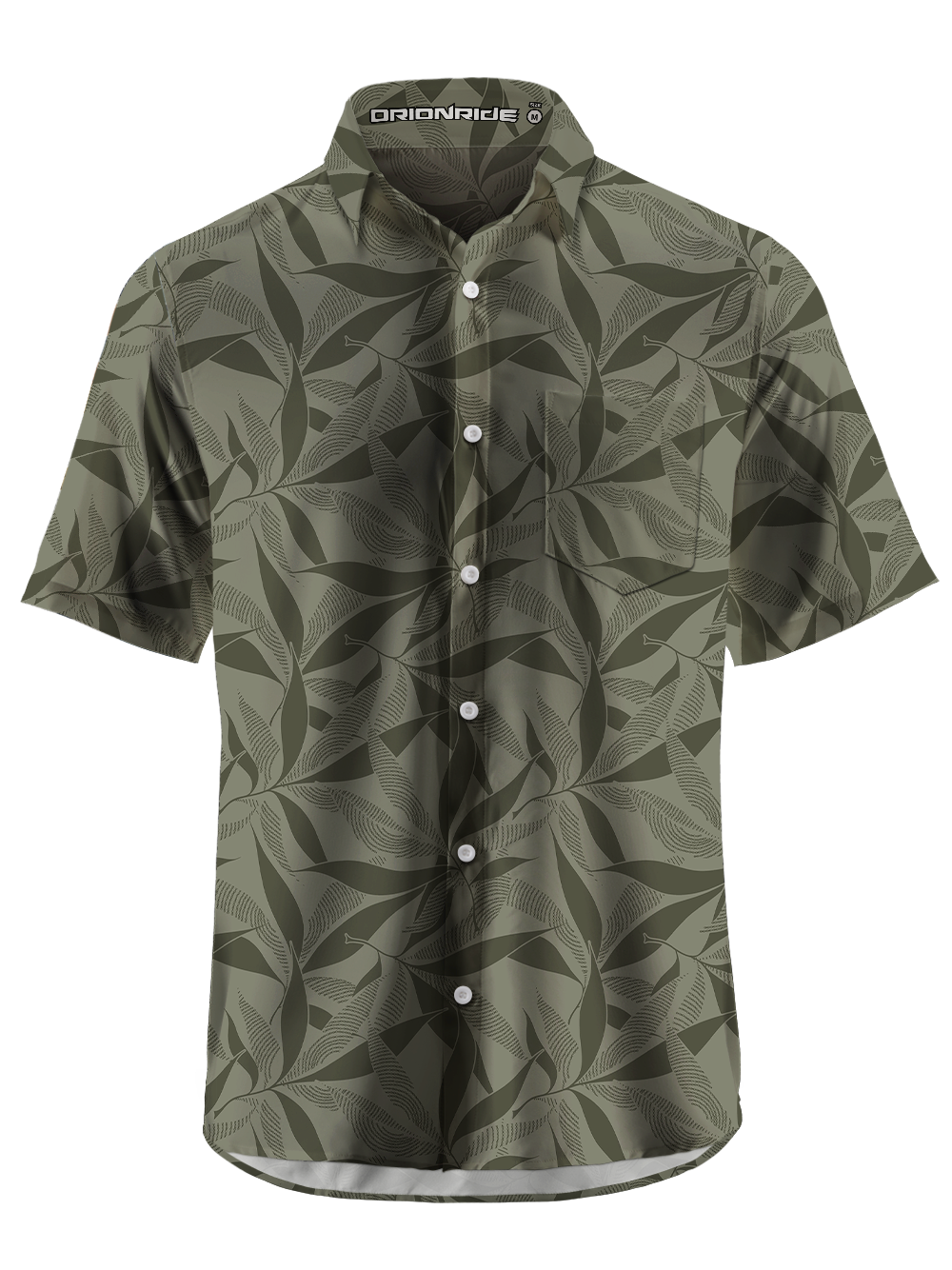 Orionride Leaf Vein Chain Zipper Pockets Ultra Lightweight Short Sleeves Gravel Shirt