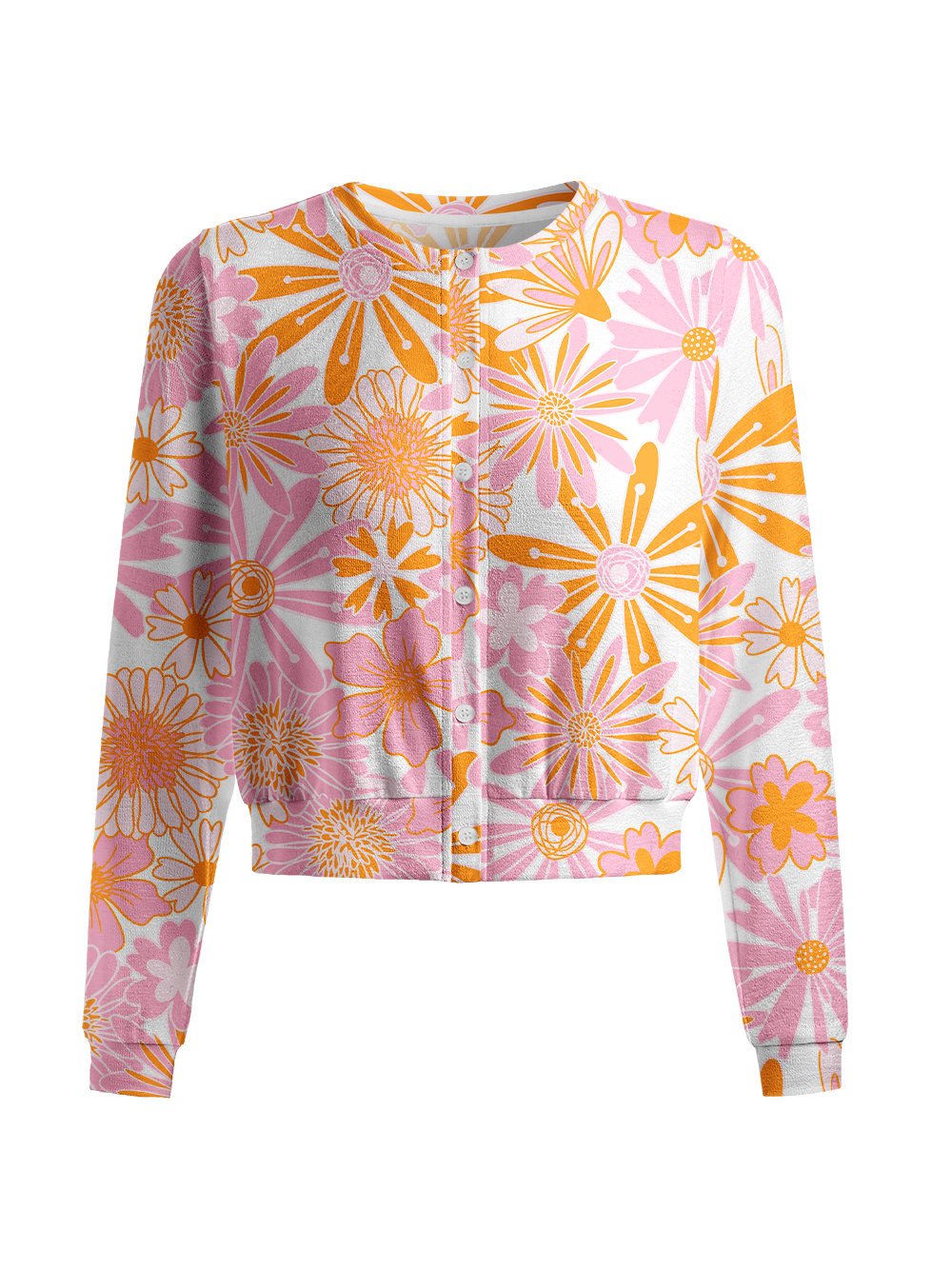 Orionride Flowers In Full Bloom Women's Knitted Cardigan