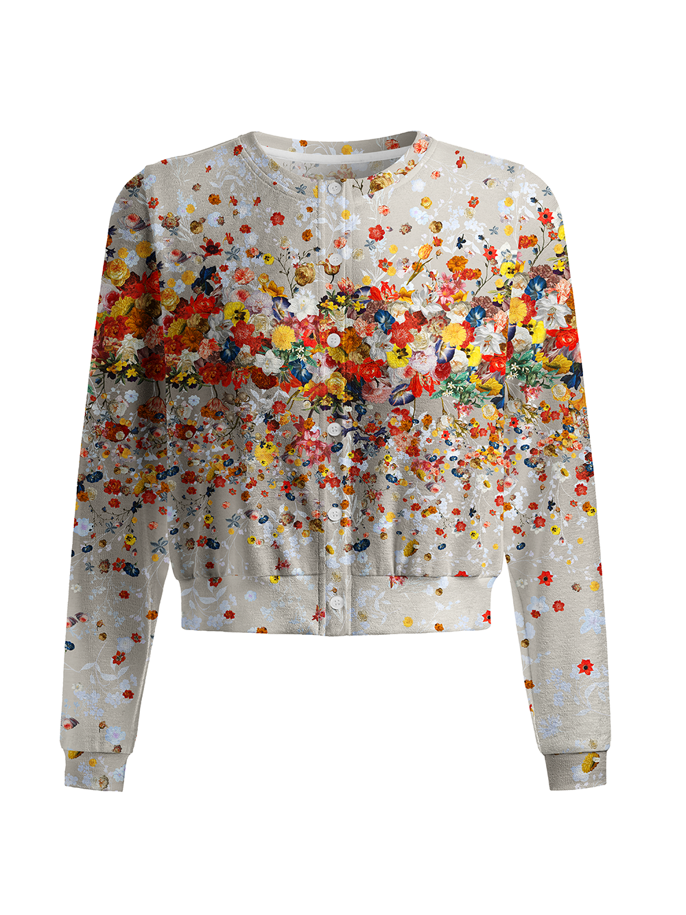 Orionride Flowers Flying Women's Knitted Cardigan
