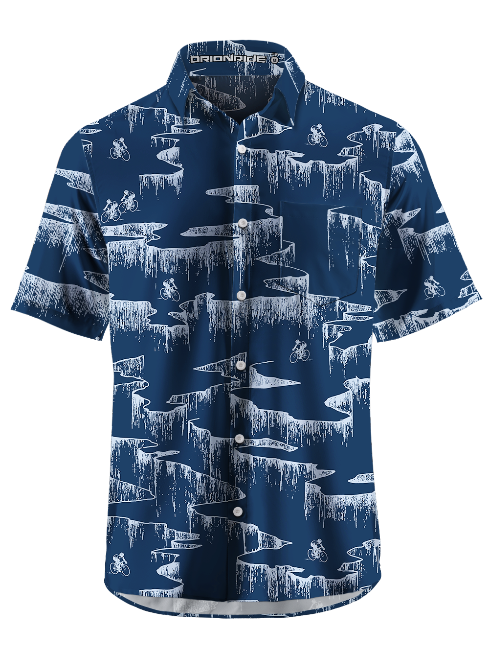 Orionride Rock Strata Structure Zipper Pockets Ultra Lightweight Short Sleeves Gravel Shirt