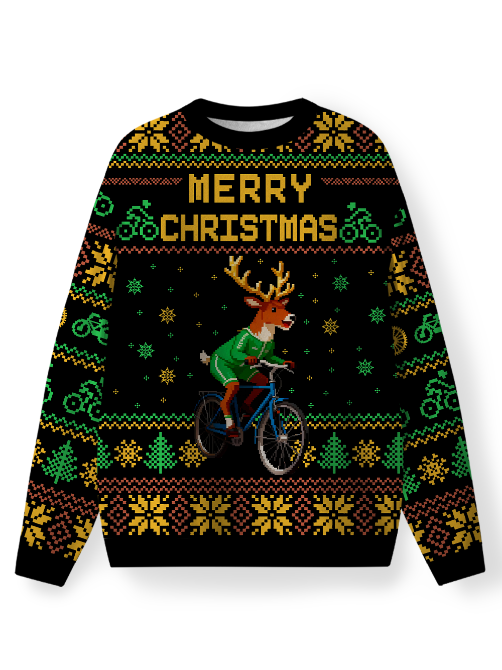 Orionride Reindeer On A Ride Men's Sweaters